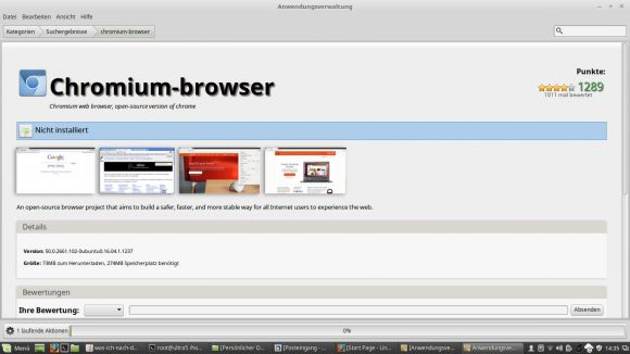 Chromium installieren