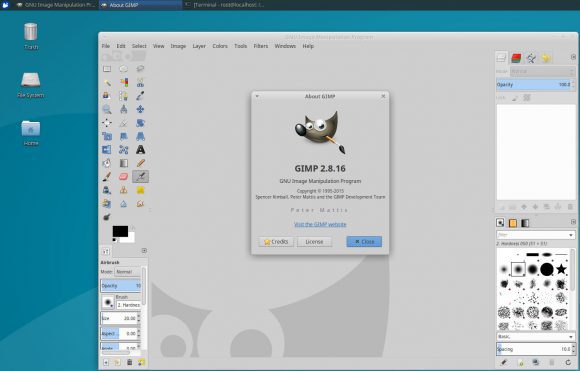 GIMP unter Xubuntu 16.04 auf einem PINE A64