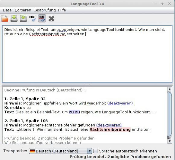 LanguageTool benutzen