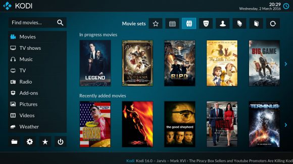 Estuary wird Standard n Kodi 17 (Quelle: kodi.tv)