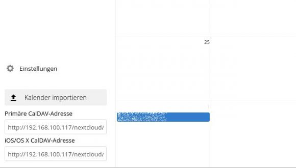 Kalender importieren