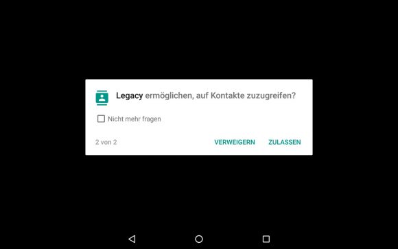 Zugriff auf Kontakte? - NEIN!!