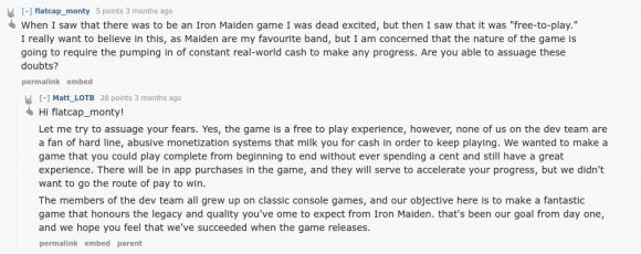 Iron Maide: Legacy of the Beast soll keine Cash Cow sein - Blödsinn