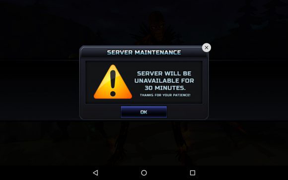 Server Maintenance - es ginge also doch ohne Online-Zwang!