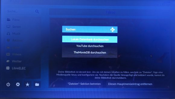 In Kodi 17 suchen