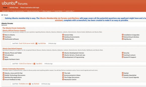 Ubuntu Forums läuft wieder