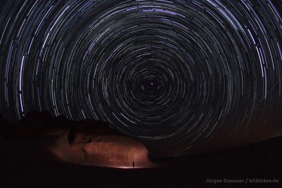 Startrails shot like this was not possible - moon too bright