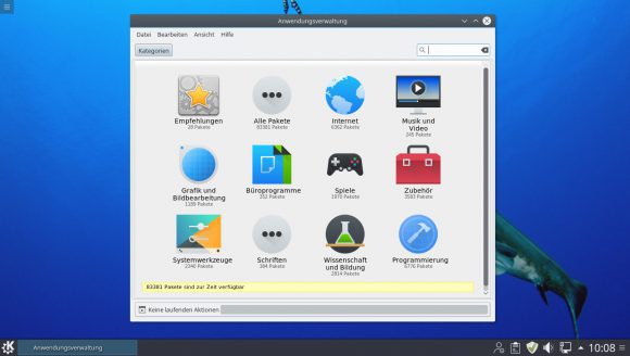 Linux Mint 1u KDE - Anwendungsverwaltung