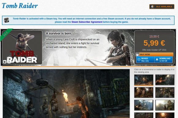 Tomb Raider derzeit im Angebot