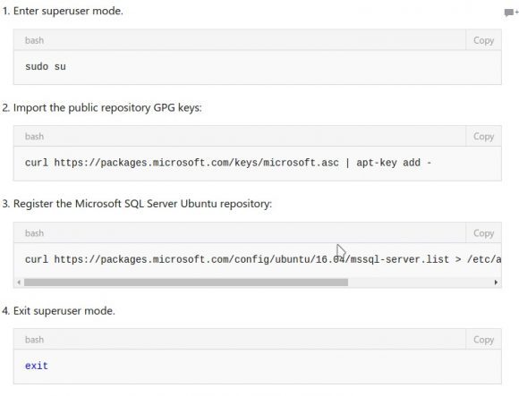 SQL Server für Linux via Repositories installieren