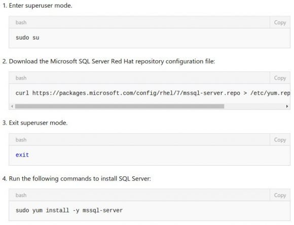 SQL Server für Linux unter Red Hat Enterprise Linux 7.2 installieren