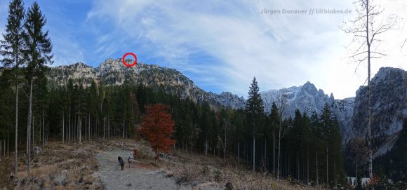 Auf zum Kehlsteinhaus ... der rote Kreis da oben ...