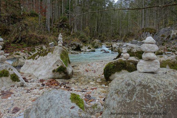 Viele Stoamandl (Steinmännchen) gibt es im Zauberwald