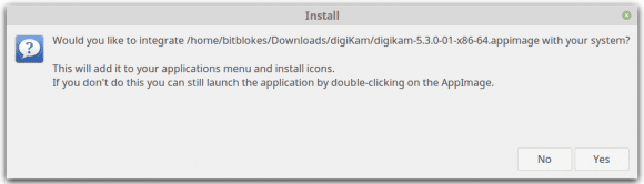 digiKam 5.3 ins Menü integrieren?