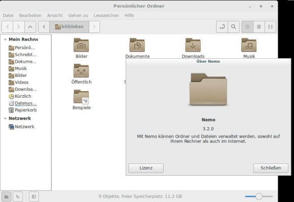 Dateimanager Nemo 3.2
