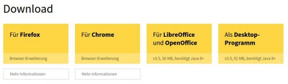 LanguageTool für Chrome, Firefox, LibreOffice, OpenOffice und Desktop