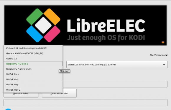 LibreELEC für jede Menge Geräte