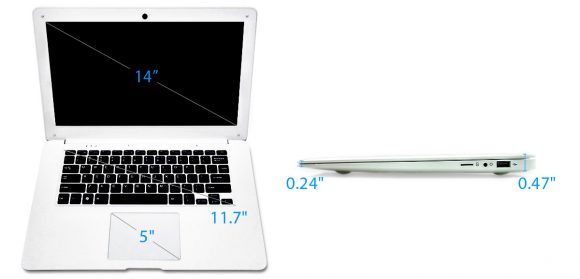 Das Pinebook - die 14"-Variante (Quelle: pine64.org)