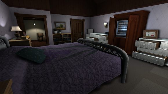 Schlafzimmer bei Gone Home (Quelle: holarse-linuxgaming.de)