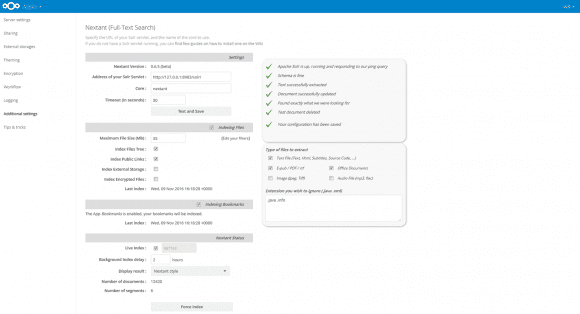 Volltextsuche in Nextcloud 11 - Nextant (Quelle: nextcloud.com)