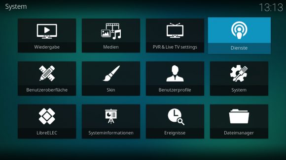 LibreELEC: Dienste