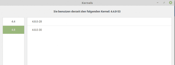 Linux MInt 18.1 mit Linux-Kernel 4.8 bestücken