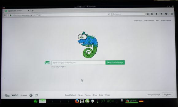 openSUSE Leap 42.2 64-Bit für den Raspberry Pi 3: Firefox