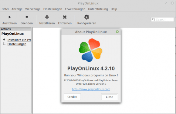 PlayOnLinux macht die Benutzung mehrerer Wine-Versionen zum Kinderspiel