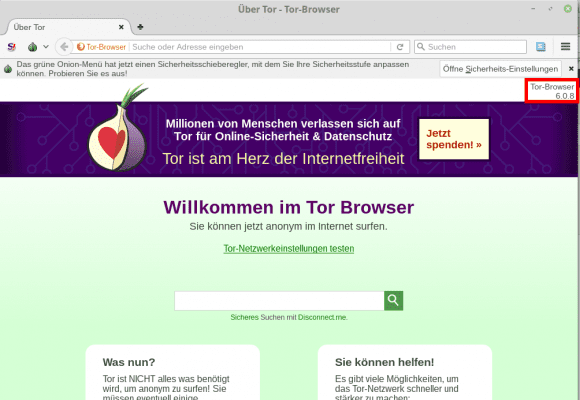 Tor Browser 6.0.8