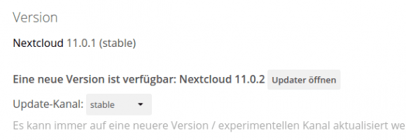 Nextcloud 11.0.2 ist da