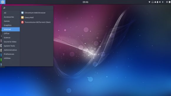 Ubuntu Budgie - Menü