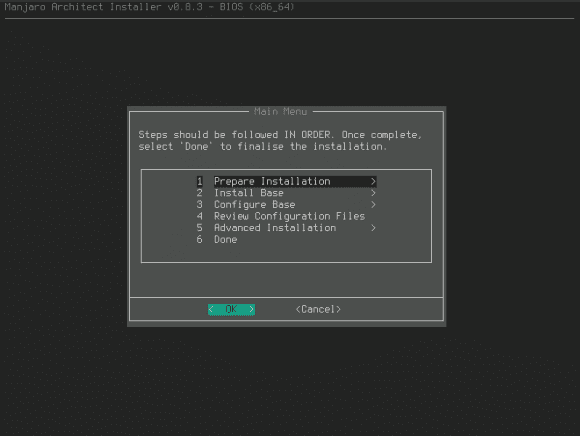 Manjaro-Architect (Quelle: manjaro.org)