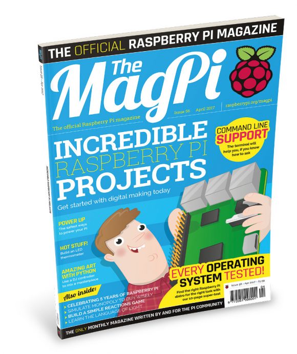 MagPi 56 ist da (Quelle: raspberrypi.org)