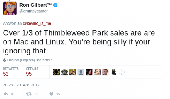 Thimbleweed Park verkauft sich für Linux und macOS gut