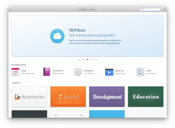 Das neue AppCenter in elementaryOS 0.4.1 (Quelle: elementary.io)