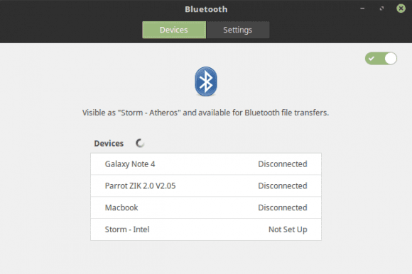 Blueberry für Bluetooth (Quelle: linuxmint.com)