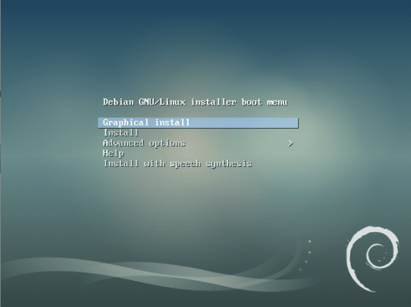 Debian 9 - Bootscreen