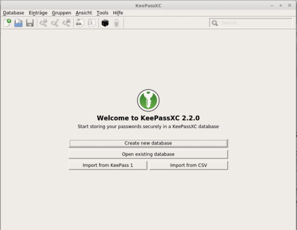 KeePassXC 2.2.0 Snap-Paket