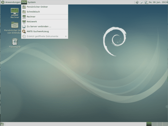 MATE als Desktop-Umgebung bei Debian 9