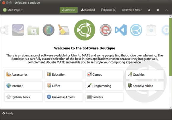 Die Software Boutique von Ubuntu MATE (Quelle: ubuntu-mate.community)