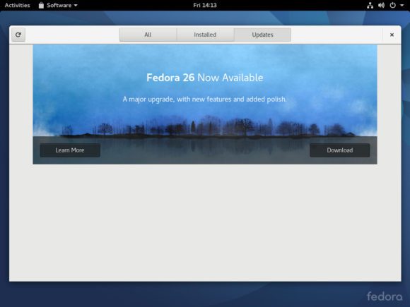 Upgrade auf Fedora 26 (Quelle: fedoramagazine.org)