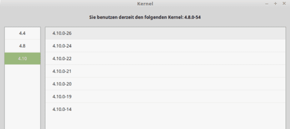 Linux Mint 18.2 mit Kernel 4.10