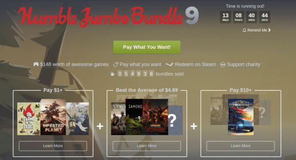 Das Humble Jumbo Bundle 9 mit drei Spielen für Linux ist da