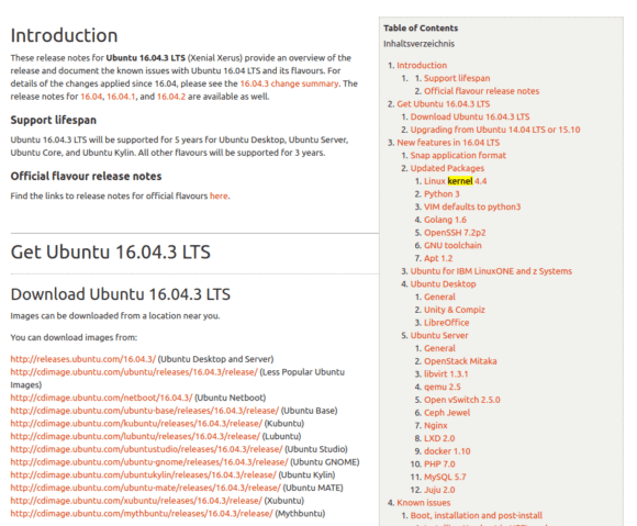 Ubuntu 16.04.3 ist verfügbar