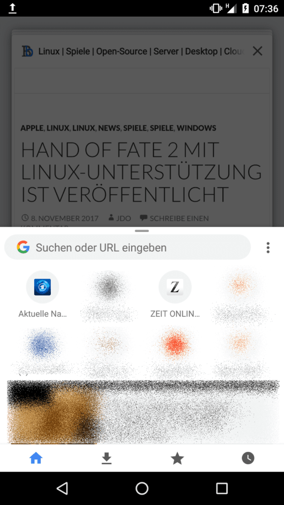 Chrome - neuen Tab öffnen