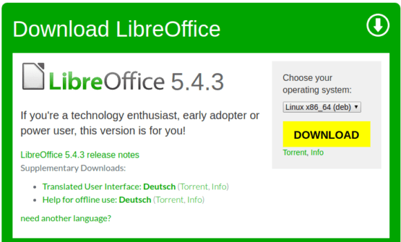 LibreOffice 5.4.3 ist ab sofort verfügbar