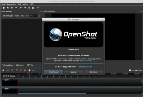 OpenShot 2.4.1 ist verfügbar