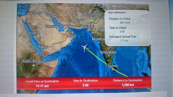 Über dem Indischen Ozean funktioniert Internet während des Fluges