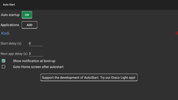 Autostart für Kodi