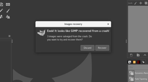 Gimp 2.10 RC1: Vor dem Crash ist nach dem Crash (Quelle: gimp.org)